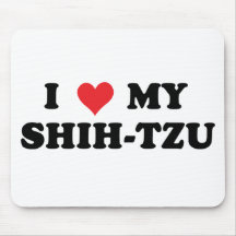 J'aime mon Shih Tzu Tapis De Souris