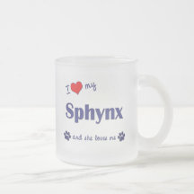 J'aime mon Sphynx (le chat femelle) Mugs À Café