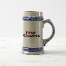 J'aime mon webmaster mug à café
