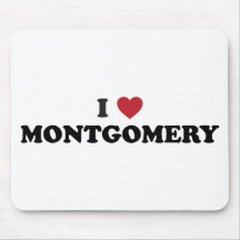 J'aime Montgomery Alabama Tapis De Souris