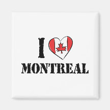 J'aime Montréal Canada Aimant Pour Réfrigérateur