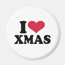 J'aime Noël de Noël Aimants Pour Réfrigérateur