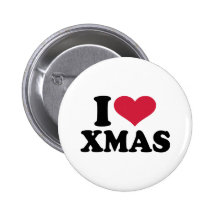 J'aime Noël de Noël Badge