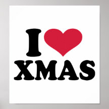 J'aime Noël de Noël Posters