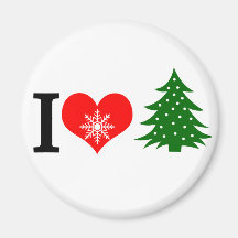 J'aime Noël Magnets Pour Réfrigérateur