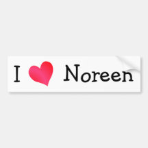 J'aime Noreen Autocollant Pour Voiture