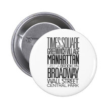 J'aime NY Pin's Avec Agrafe