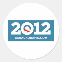 J'aime Obama 2012 Adhésifs