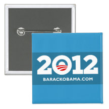 J'aime Obama 2012 Pin's Avec Agrafe