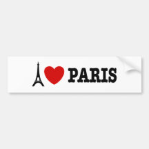 J'aime Paris Autocollant Pour Voiture