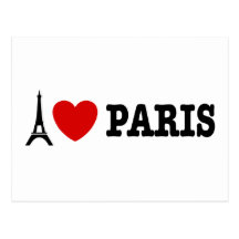 J'aime Paris Cartes Postales