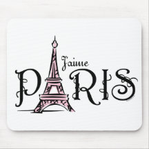J'aime Paris Mousepad Tapis De Souris