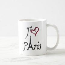 j'aime Paris Mugs