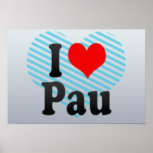 J'aime Pau, France Affiches