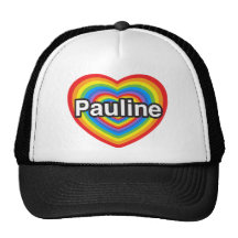 J'aime Pauline. Je t'aime Pauline. Coeur Casquettes De Camionneur