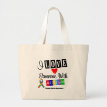J'aime quelqu'un avec l'autisme sacs