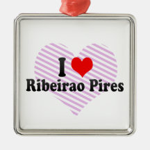 J'aime Ribeirao Pires, Brésil Ornements De Noël