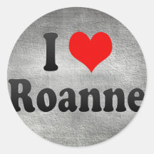 J'aime Roanne, France Autocollant