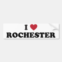 J'aime Rochester New York Autocollants Pour Voiture