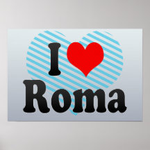 J'aime Roma, Italie Affiches
