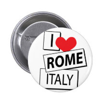 J'aime Rome Italie Pin's Avec Agrafe