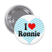 J'aime Ronnie Badges Avec Agrafe