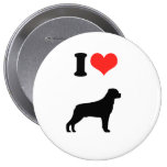 J'aime Rotweiler Badge