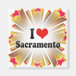 J'aime Sacramento Magnets Pour Réfrigérateur