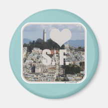 J'aime San Francisco Magnets