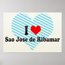 J'aime Sao Jose de Ribamar, Brésil Affiche