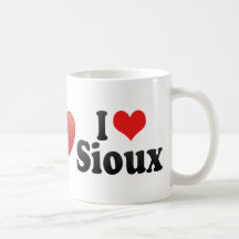 J'aime Sioux Tasse