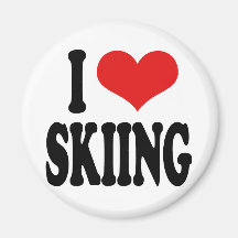 J'aime skier aimants
