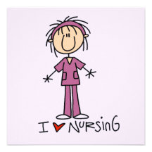 J'aime soigner le T-shirts et les cadeaux Carton D'invitation