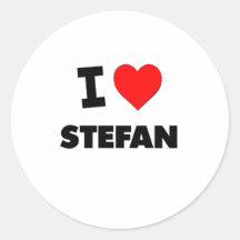 J'aime Stefan Adhésif Rond