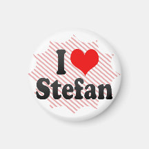 J'aime Stefan Magnets