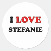 J'aime Stefanie Autocollant