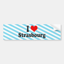 J'aime Strasbourg, France Adhésif Pour Voiture