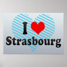 J'aime Strasbourg, France Affiches