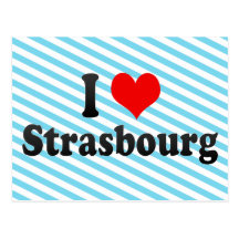 J'aime Strasbourg, France Carte Postale