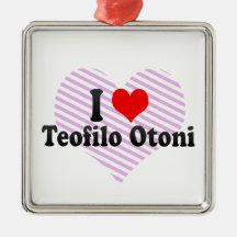 J'aime Teofilo Otoni, Brésil Décorations Pour Sapins De Noël