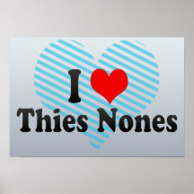 J'aime Thies Nones, Sénégal Posters