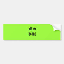 j'aime toujours la techno autocollants pour voiture