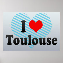 J'aime Toulouse, France Affiches