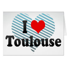 J'aime Toulouse, France Carte