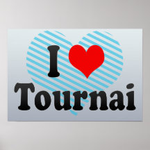 J'aime Tournai, Belgique Affiche