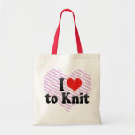 J'aime tricoter sacs de toile