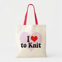 J'aime tricoter sacs de toile