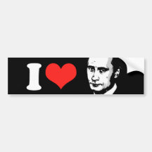 J'aime Vladimir Poutine Adhésifs Pour Voiture
