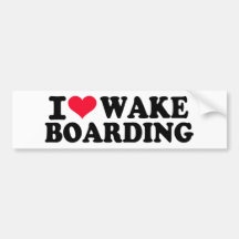 J'aime Wakeboarding Adhésifs Pour Voiture