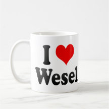 J'aime Wesel, Allemagne. Ich Liebe Wesel, Allemagn Mugs À Café
